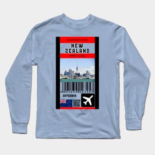 New Zealand first class boarding pass Long Sleeve T-Shirt